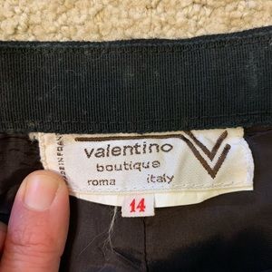 Valentino Black Wool Vintage Dress Pants